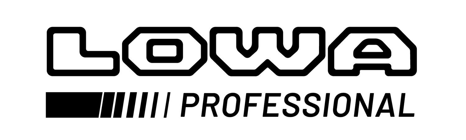 Logo oficial LOWA Professional, marca especializada en botas tácticas y militares de alto rendimiento